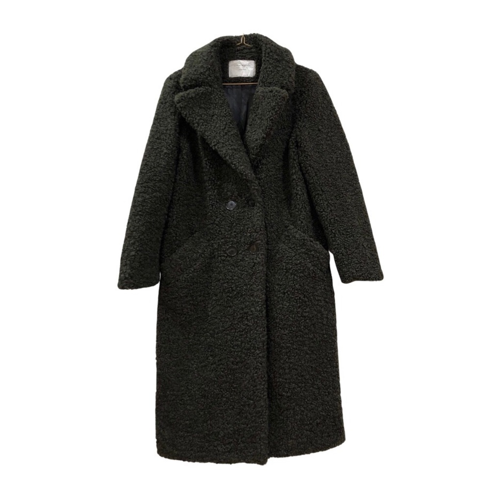 Winter Coat, Green, Zara, Size XS
